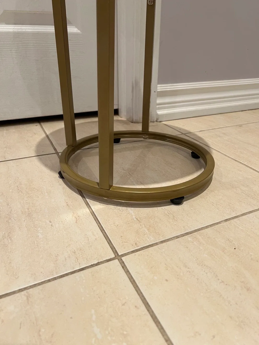 Marble Top Accent Table - Gold Finish image indicator(4)