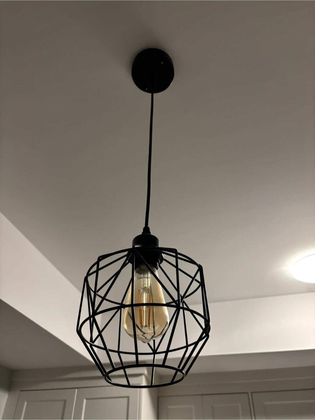 Black Geometric Pendant Light - photo 2