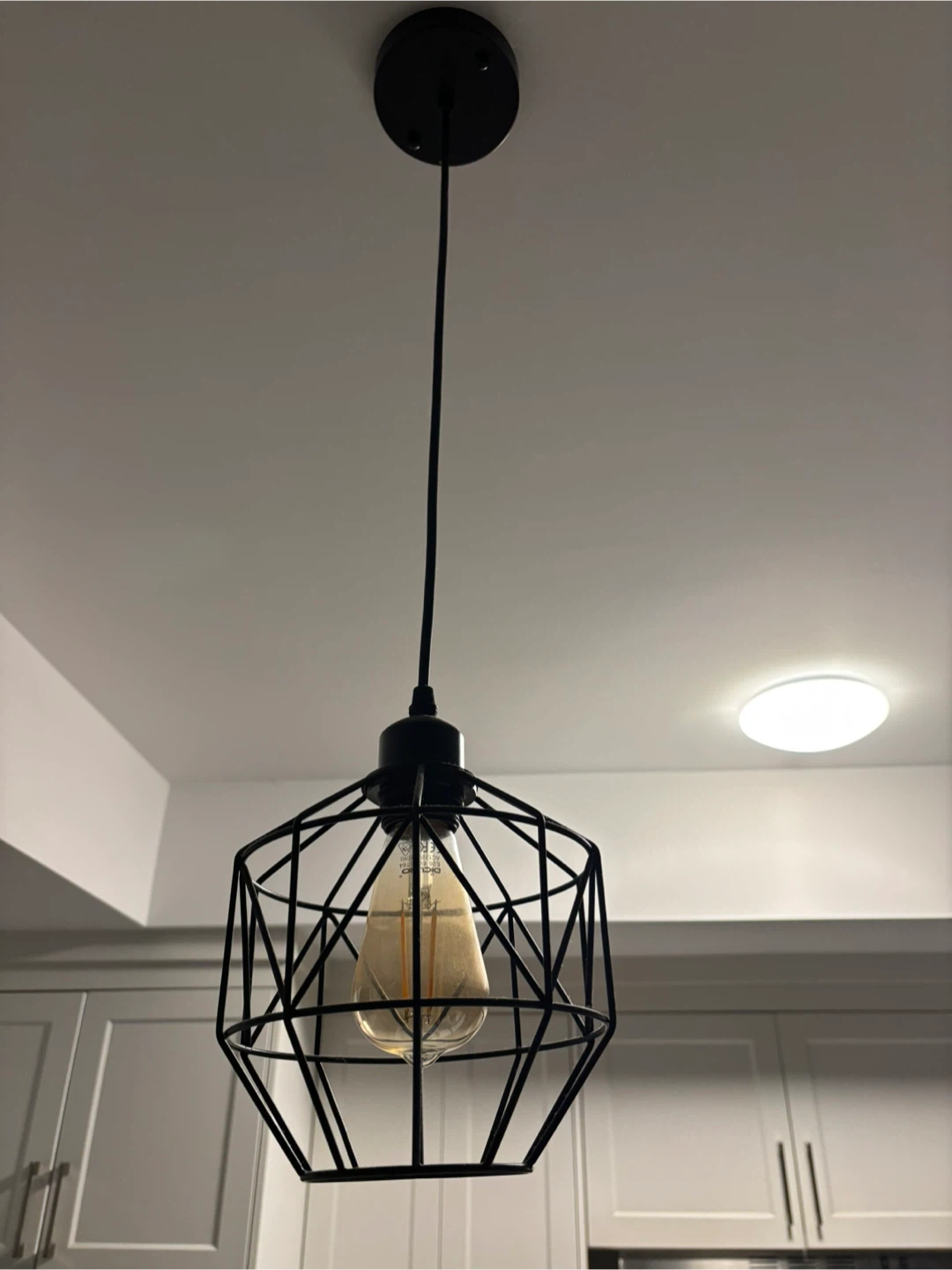 Black Geometric Pendant Light