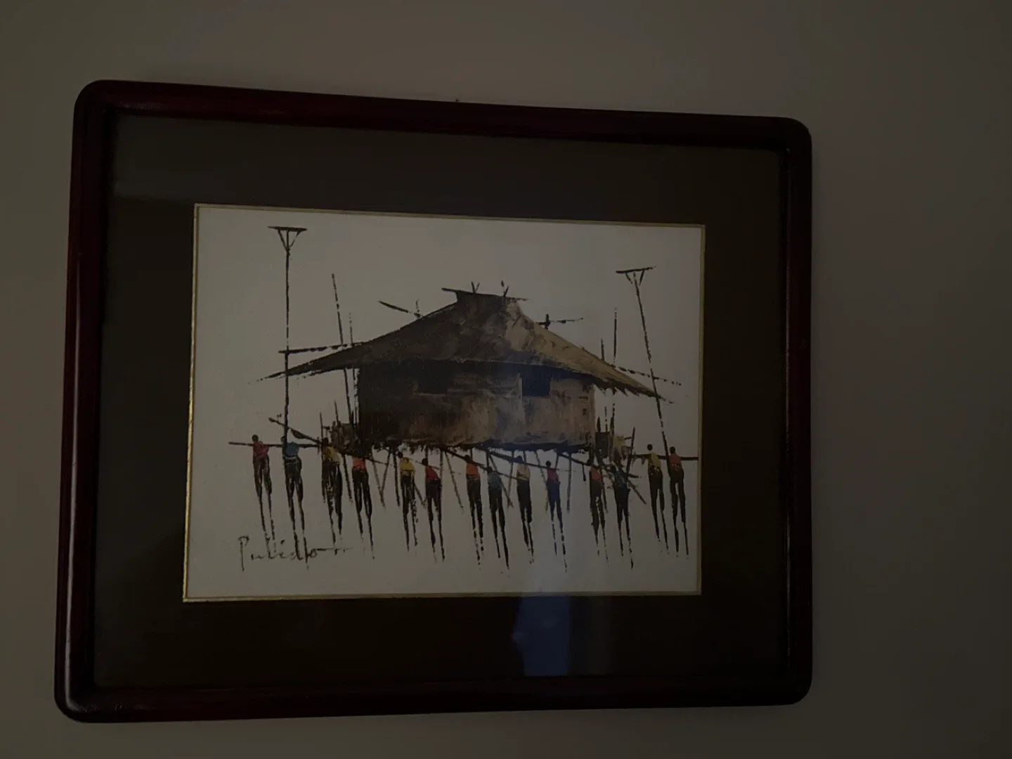 Framed Pulido Painting