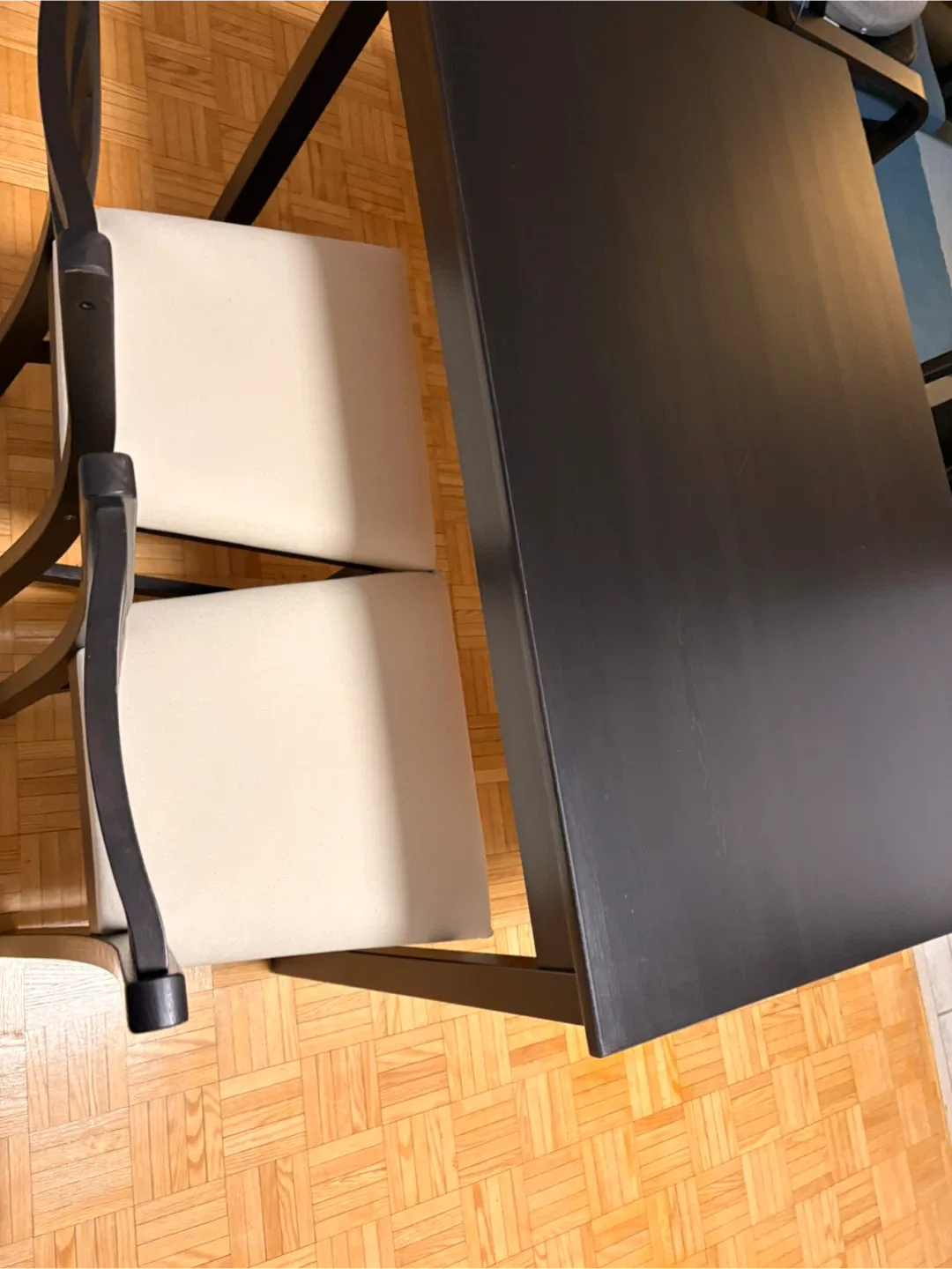 IKEA LERHAMN Dining Table + 4 Chairs image indicator(3)