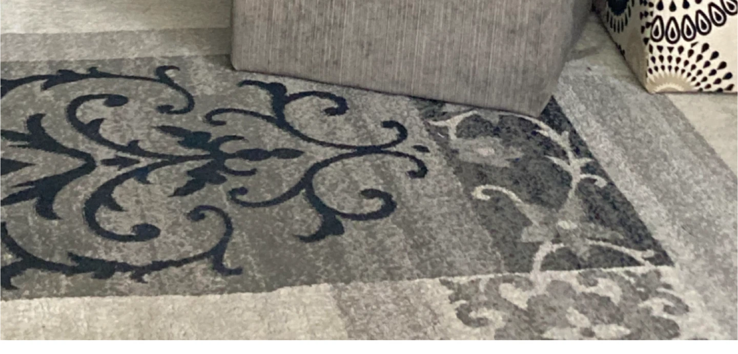 Grey Patterned Area Rug (8 ft x 10 ft)