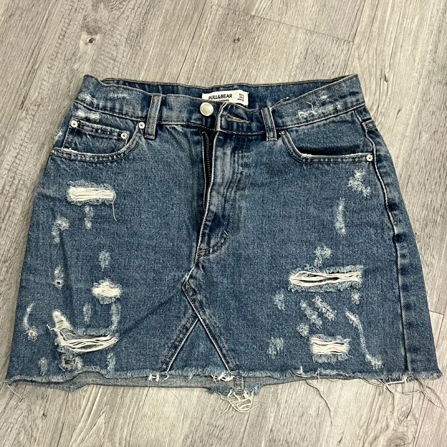 2 Denim Mini Skirts