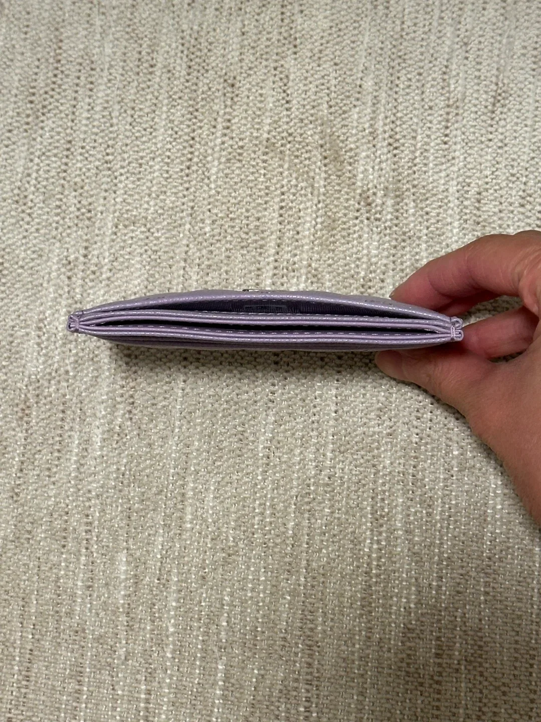 🦄🪻 Selling brand new Chanel light purple caviar card holder 🪻🦄 image indicator(9)