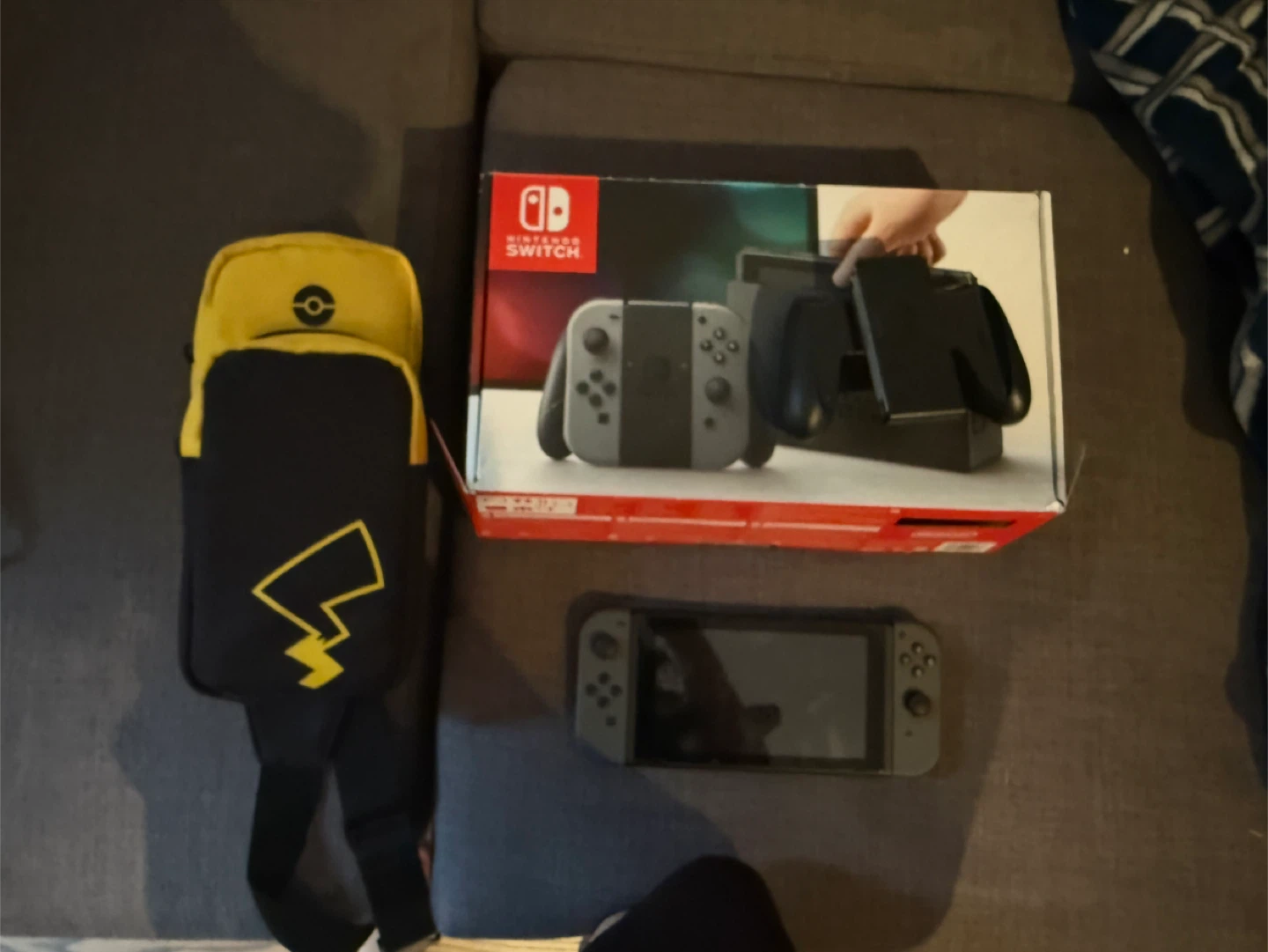 Nintendo Switch Console with Pikachu Bag - photo 3