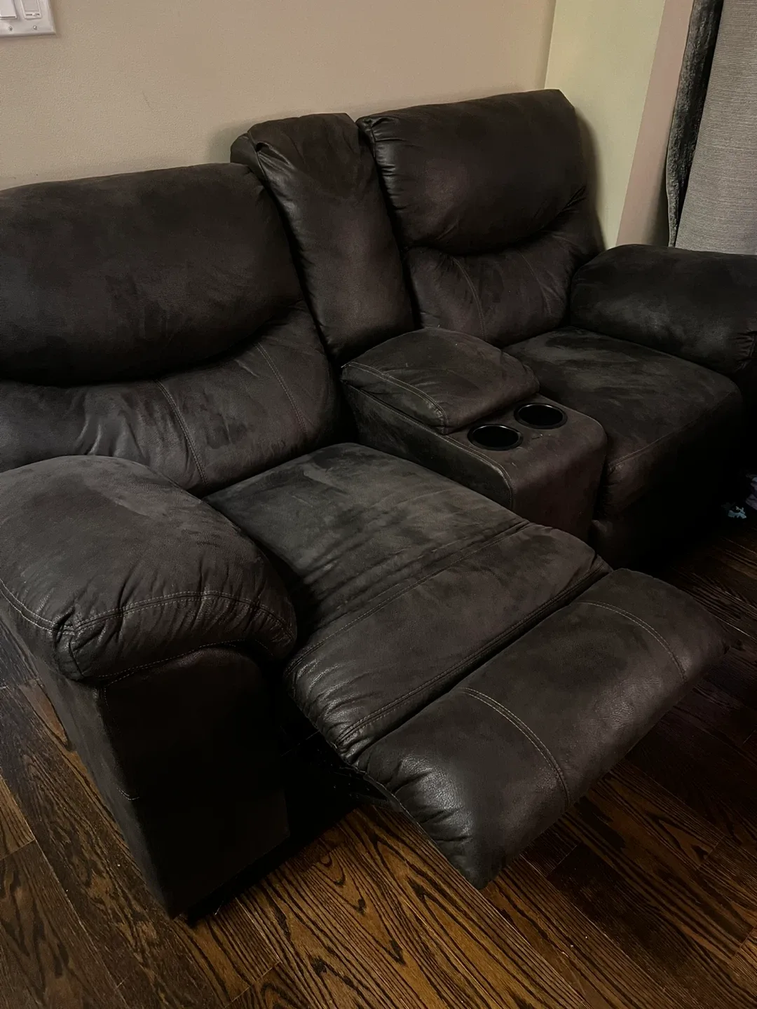 Brown Reclining Sectional Sofa image indicator(2)