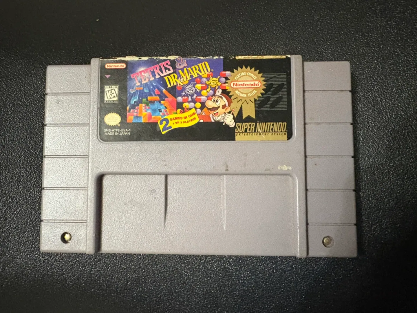 Tetris & Dr. Mario - Super Nintendo Game