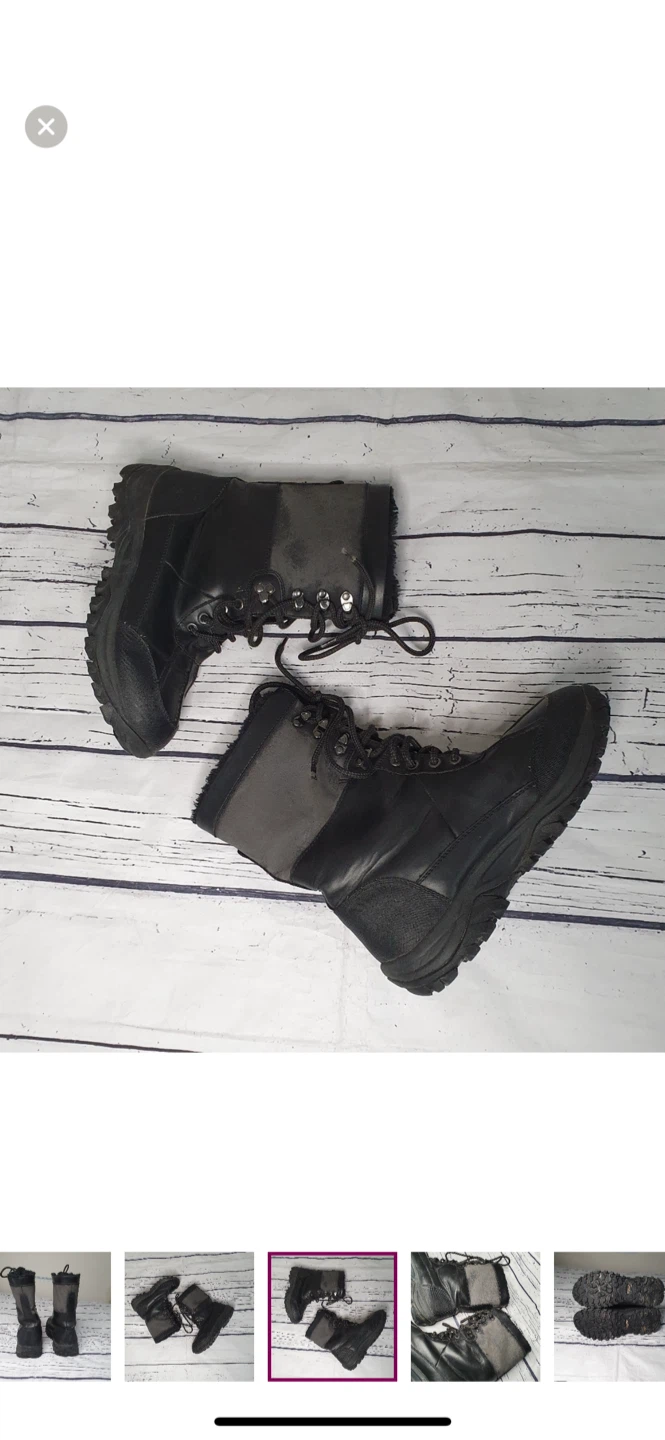 Women’s Black Winter Boots size 7-8 - photo 4