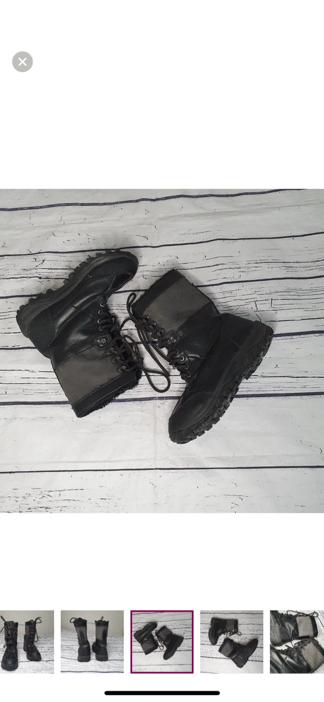 Women’s Black Winter Boots size 7-8 - photo 3
