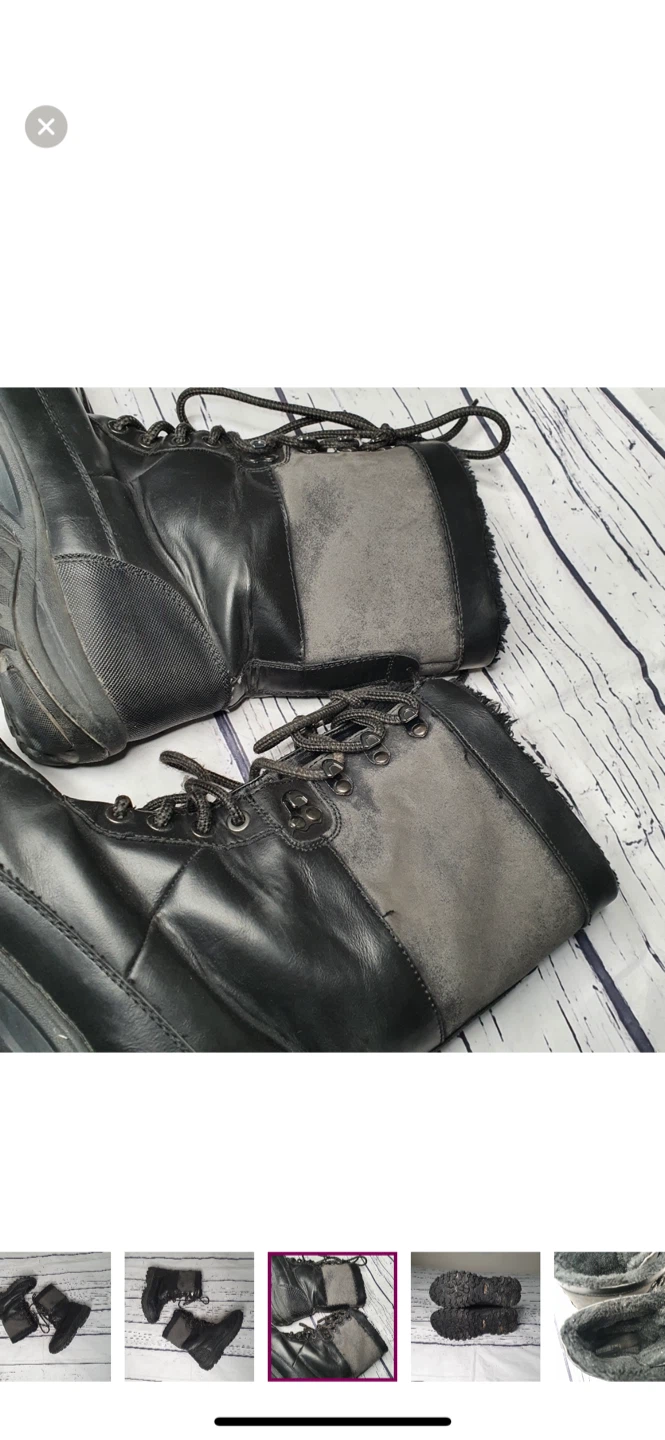 Women’s Black Winter Boots size 7-8 - photo 5