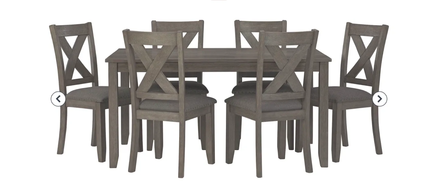 Dining Table with 6 Chairs - Grey image indicator(9)
