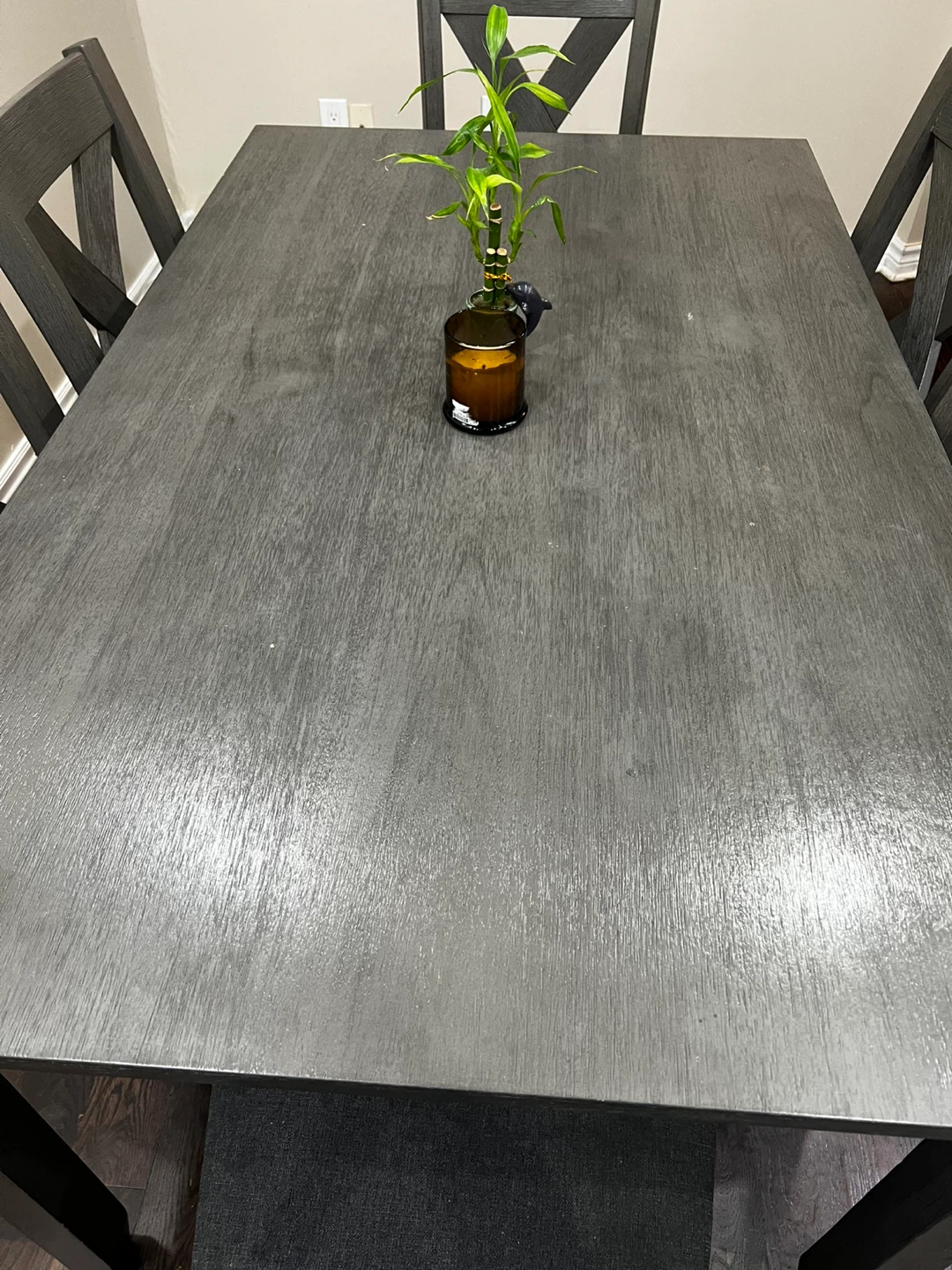 Dining Table with 6 Chairs - Grey - photo 2