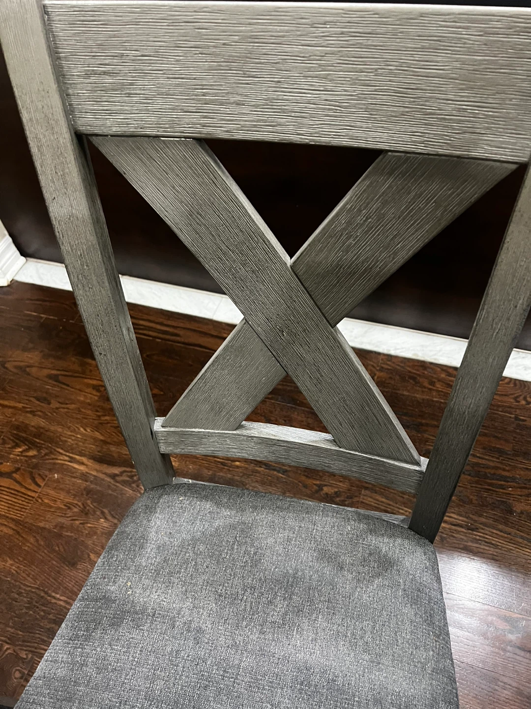 Dining Table with 6 Chairs - Grey - photo 4