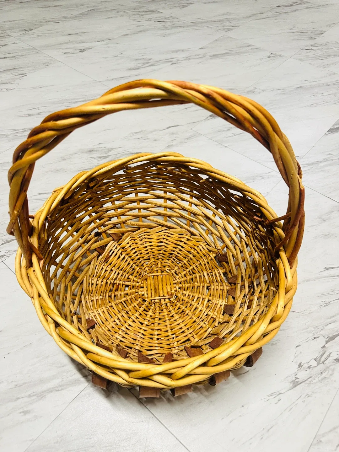 Wicker Basket with Handle