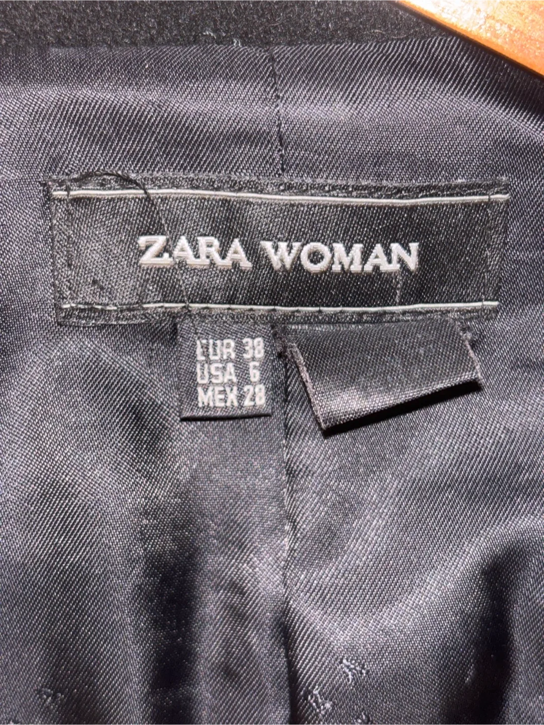 Zara Woman Black Wool Coat - Size 6 image indicator(2)