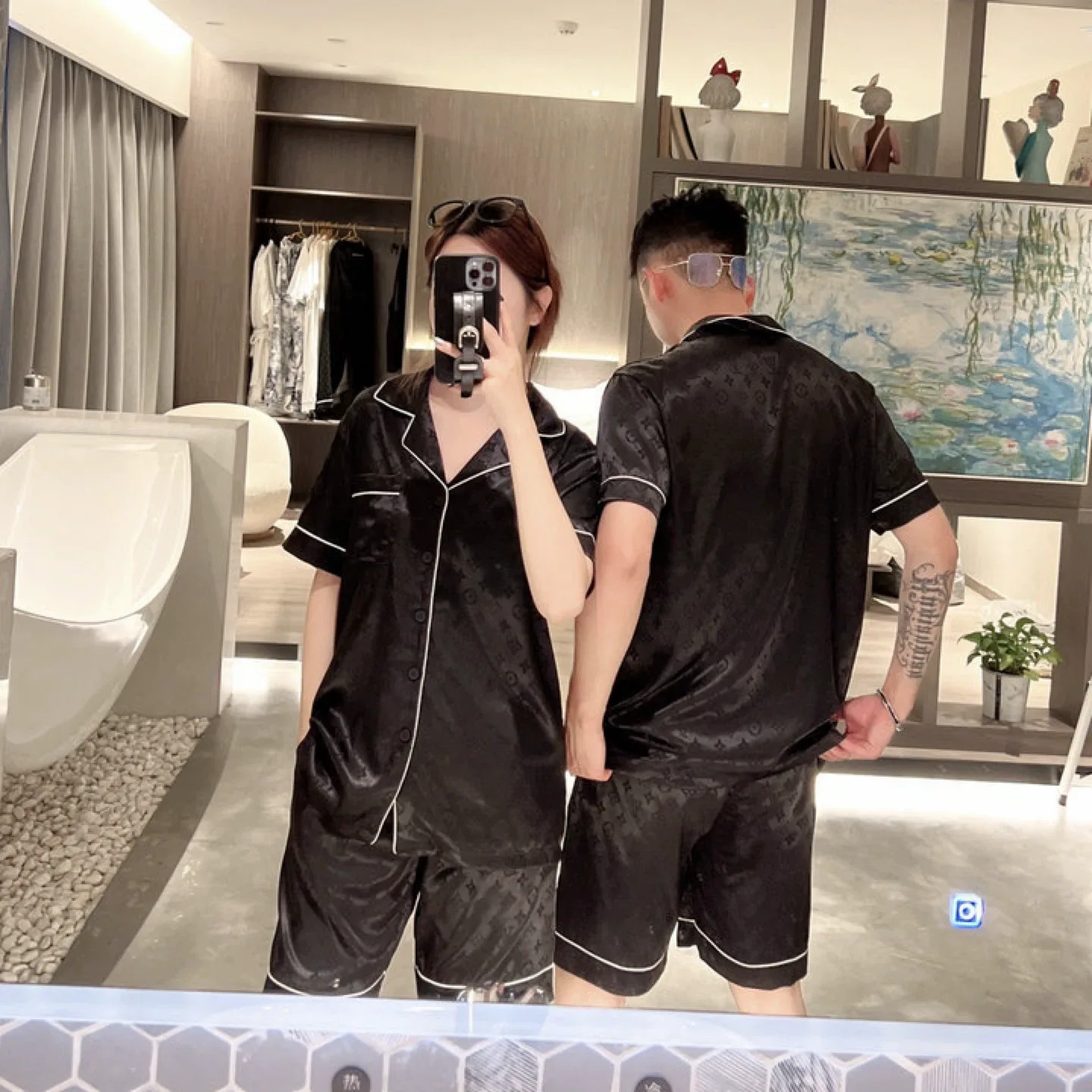 Louis Vuitton Black Pajama Set image indicator(6)