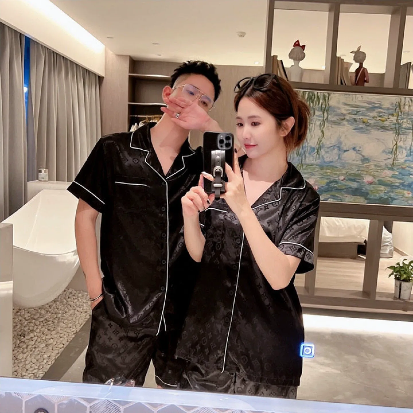 Louis Vuitton Black Pajama Set image indicator(4)