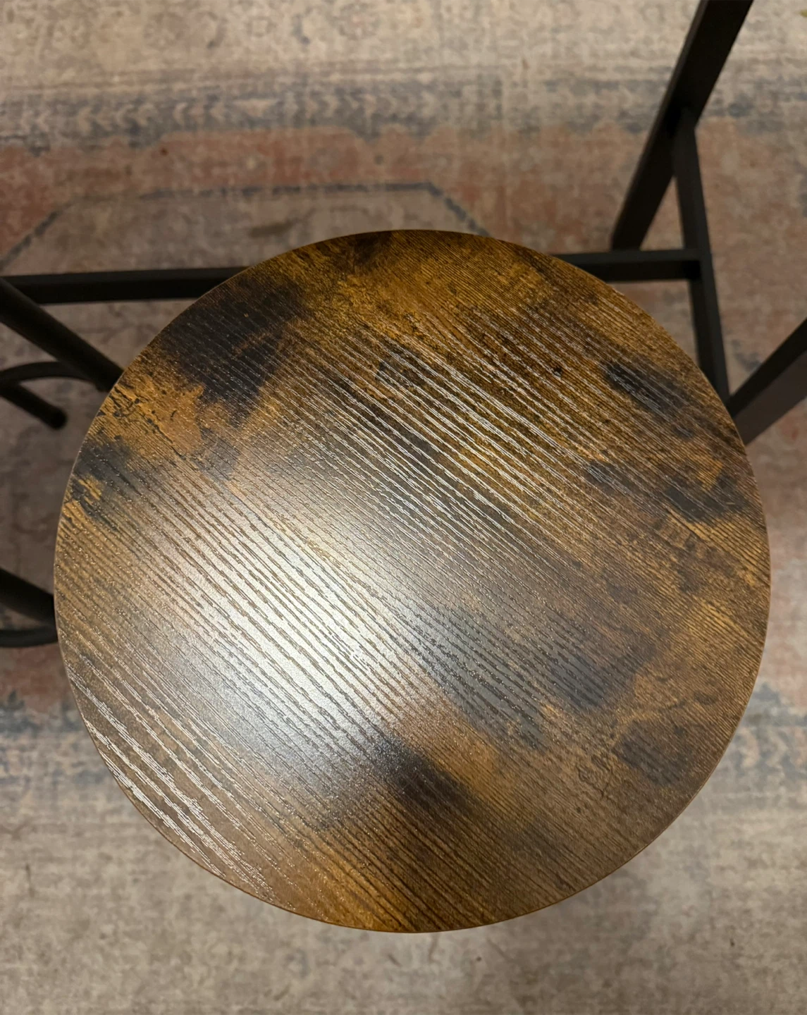Bar Stools and Bar Table Rustic Brown - photo 2