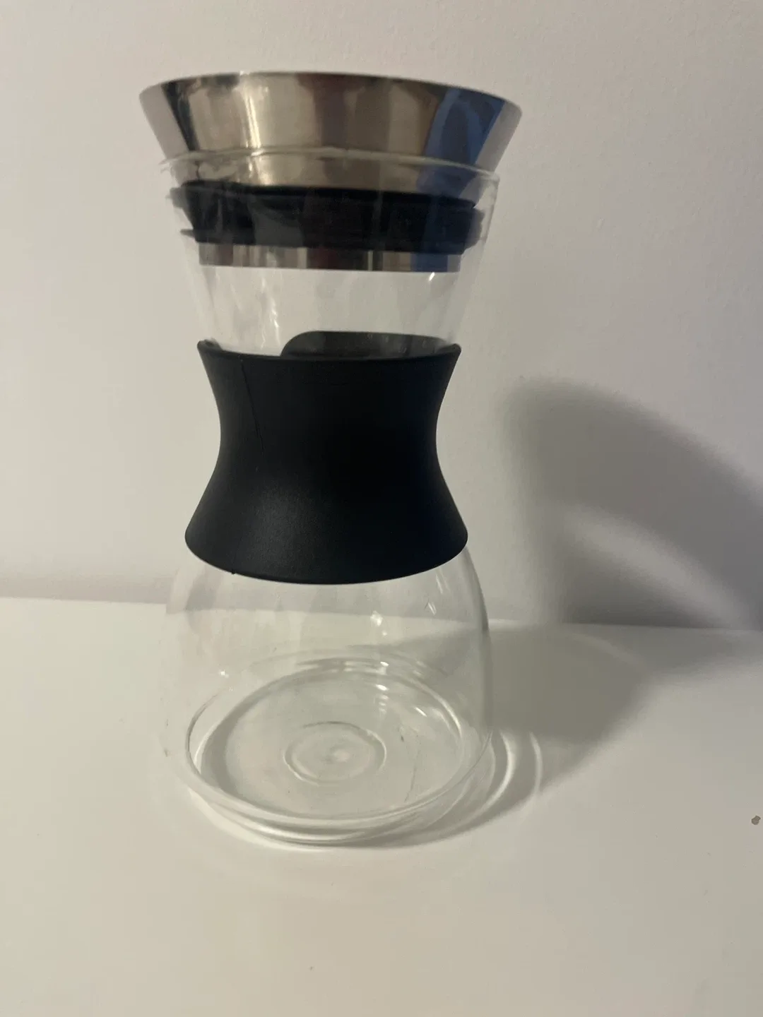 Porcelain Coffee filter Pour Over Stand w/ Drip Tray and carafe image indicator(4)