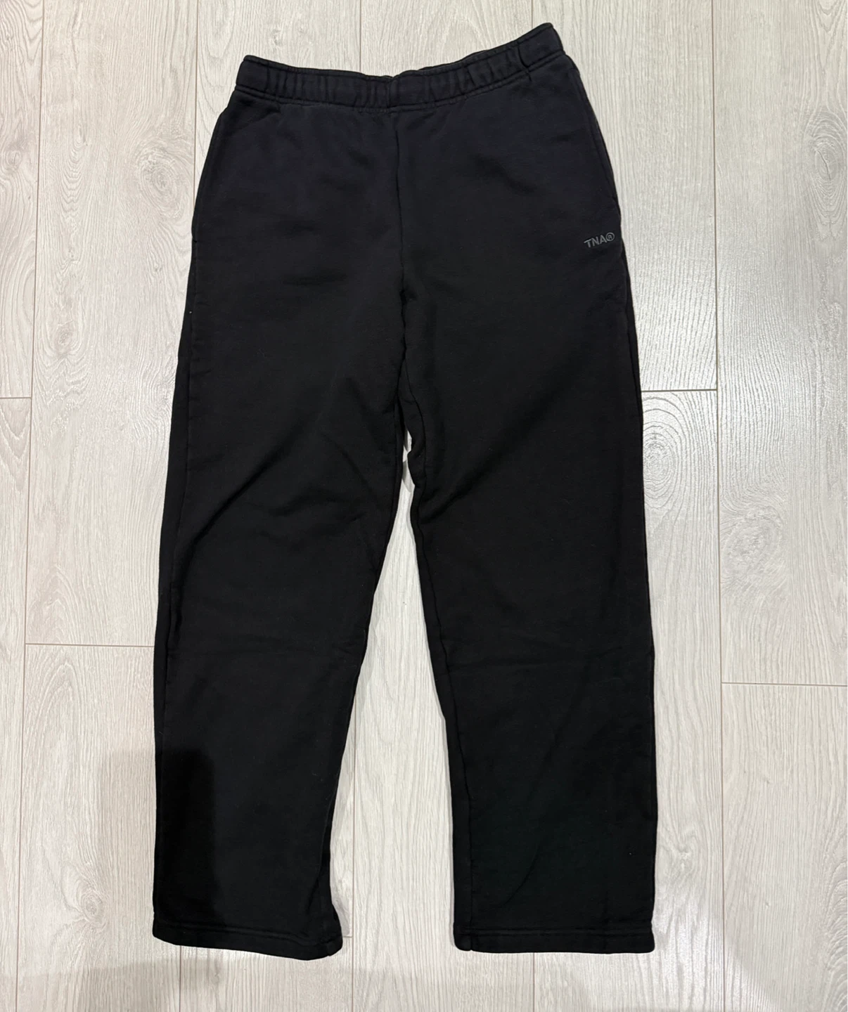 TNA Sweatfleece Cozy Fleece Mega Fit Black Pants - Size S