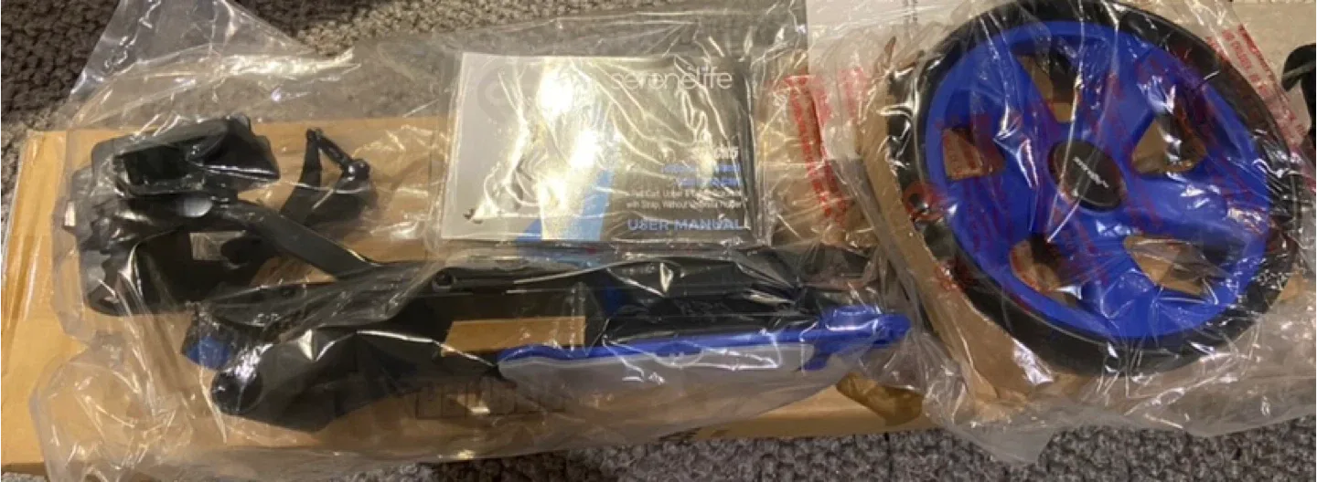 New Serenelife Foldable 2-Wheel Golf Push Cart image indicator(6)