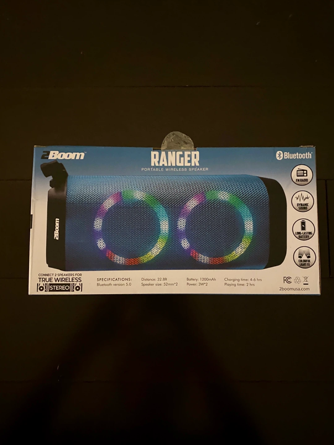 New 2Boom Ranger Portable Wireless Speaker