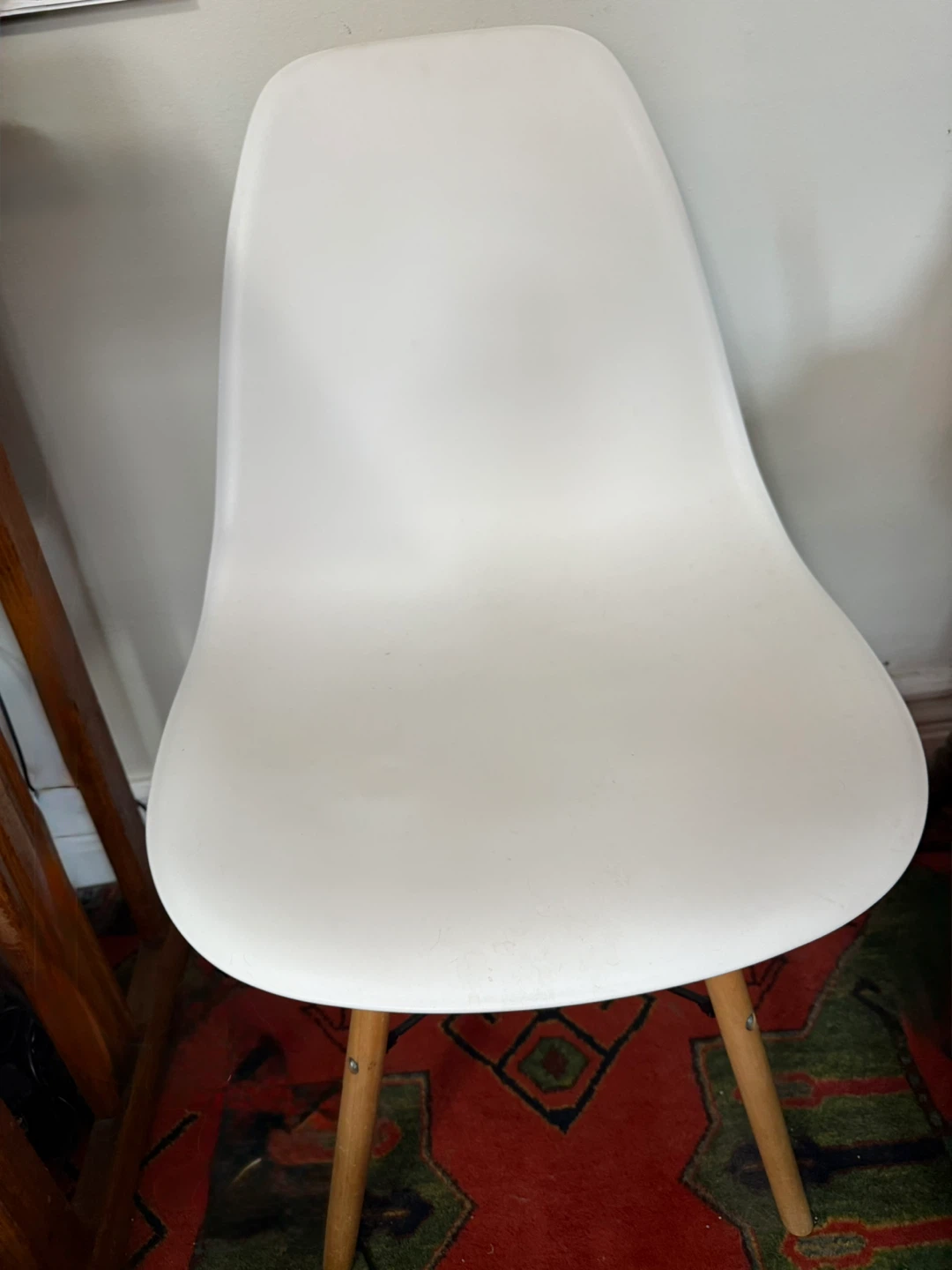 White Eames Style Dining Chairs (set of 4)