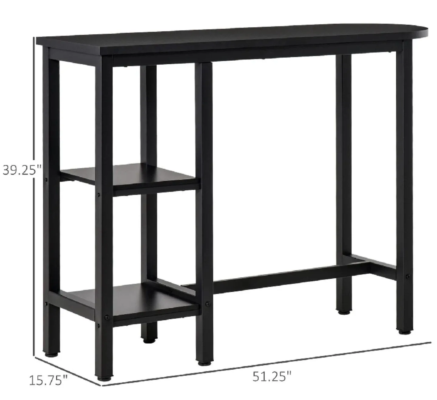 HOMCOM Modern Bar Table image indicator(4)