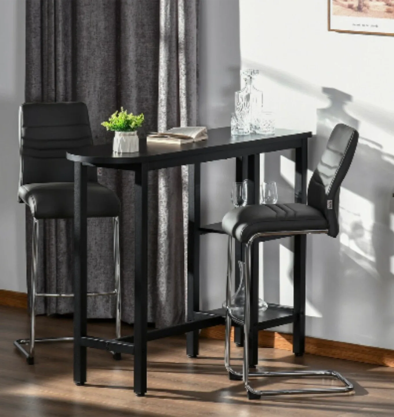 HOMCOM Modern Bar Table image indicator(2)