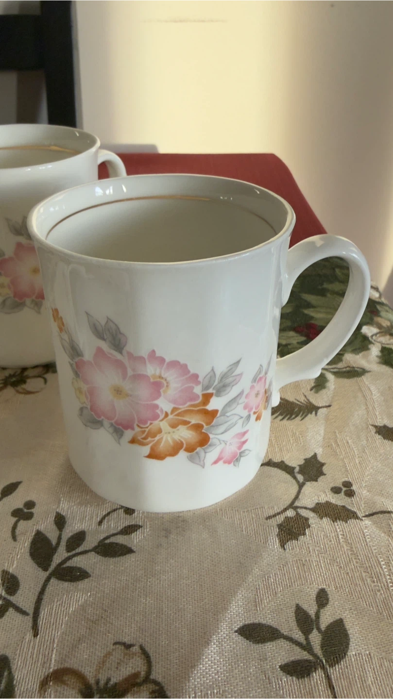 Lt Karat Cottage Rose China Mugs - Set of 6 - photo 5