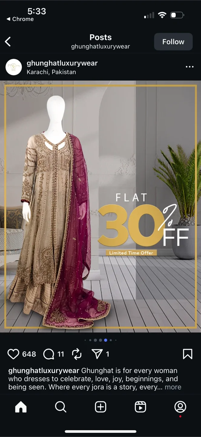 Pakistani Formal Wedding Dress image indicator(10)