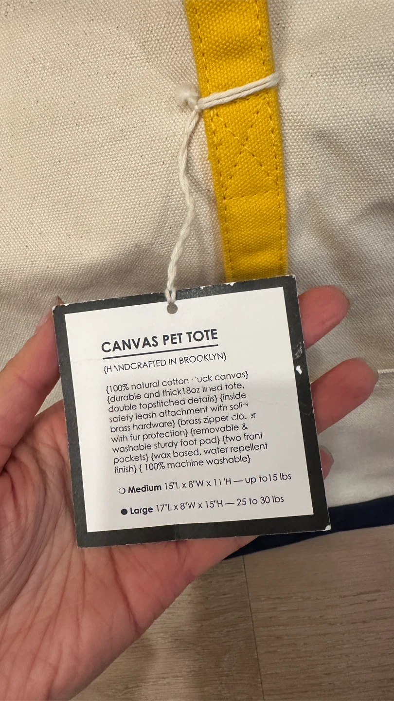 Love Thy Beast Canvas Pet Tote - Large - photo 3