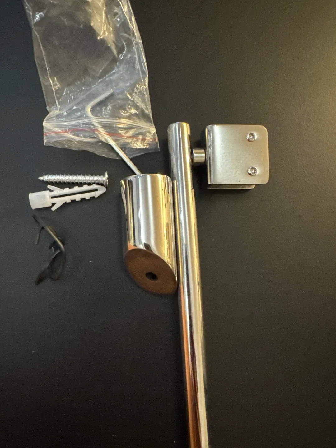 NEW Shower Door Support Bar - Chrome Finish image indicator(2)