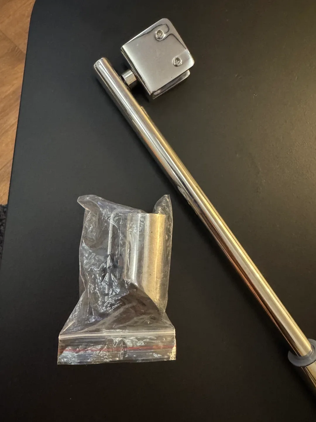 NEW Shower Door Support Bar - Chrome Finish