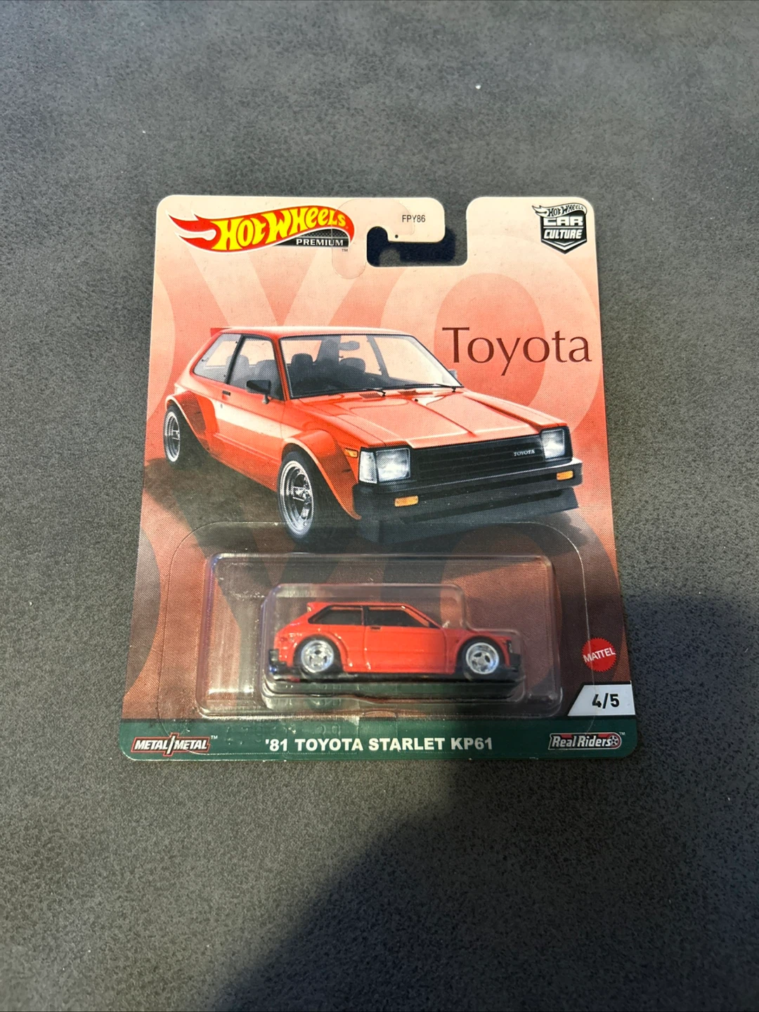 Hot Wheels Premium '81 Toyota Starlet KP61