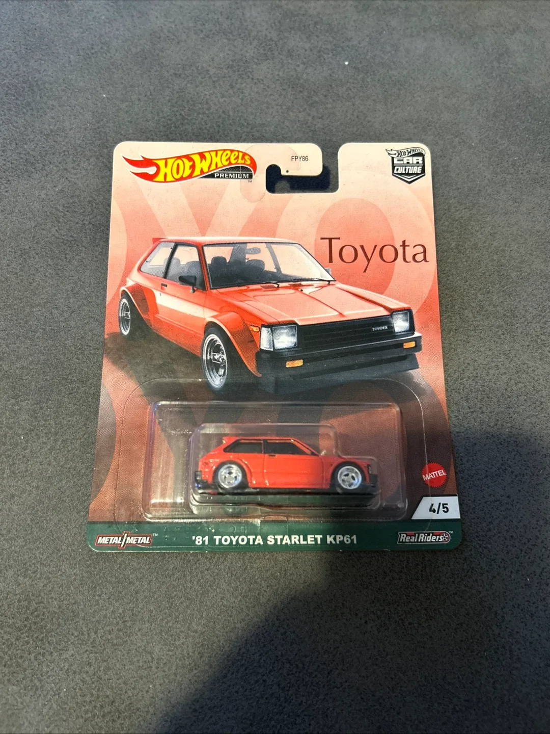 Hot Wheels Premium '81 Toyota Starlet KP61 thumbnail