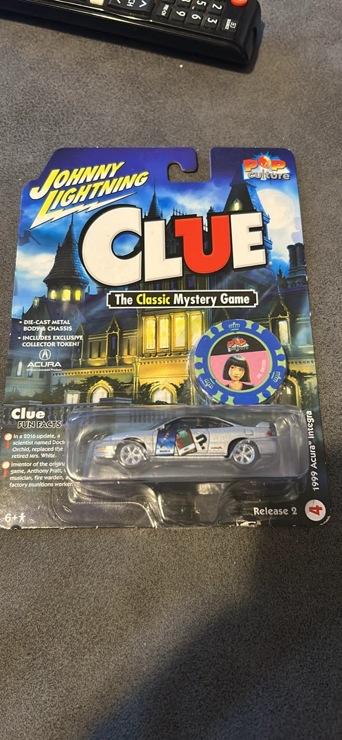 Johnny Lightning Clue 1999 Acura Integra Die-Cast