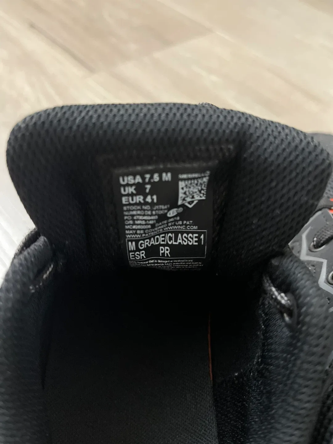 Merrell Safety Toe Shoes - Black, Size 7.5 image indicator(5)