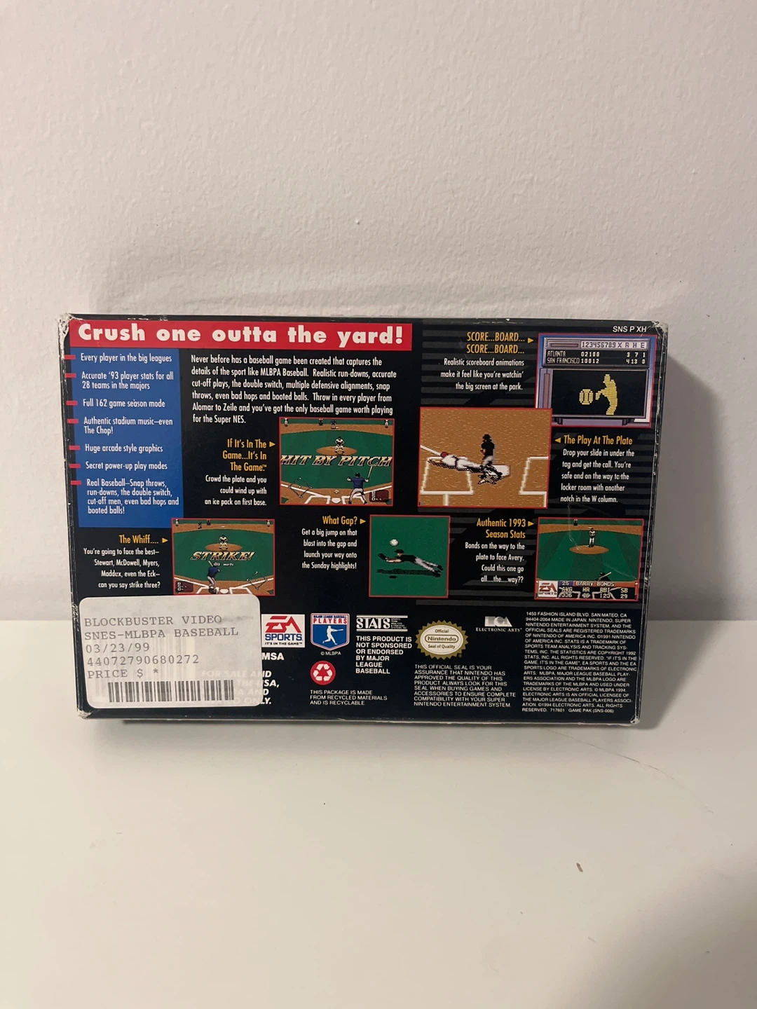 MLBPA Baseball Super Nintendo Game - photo 3