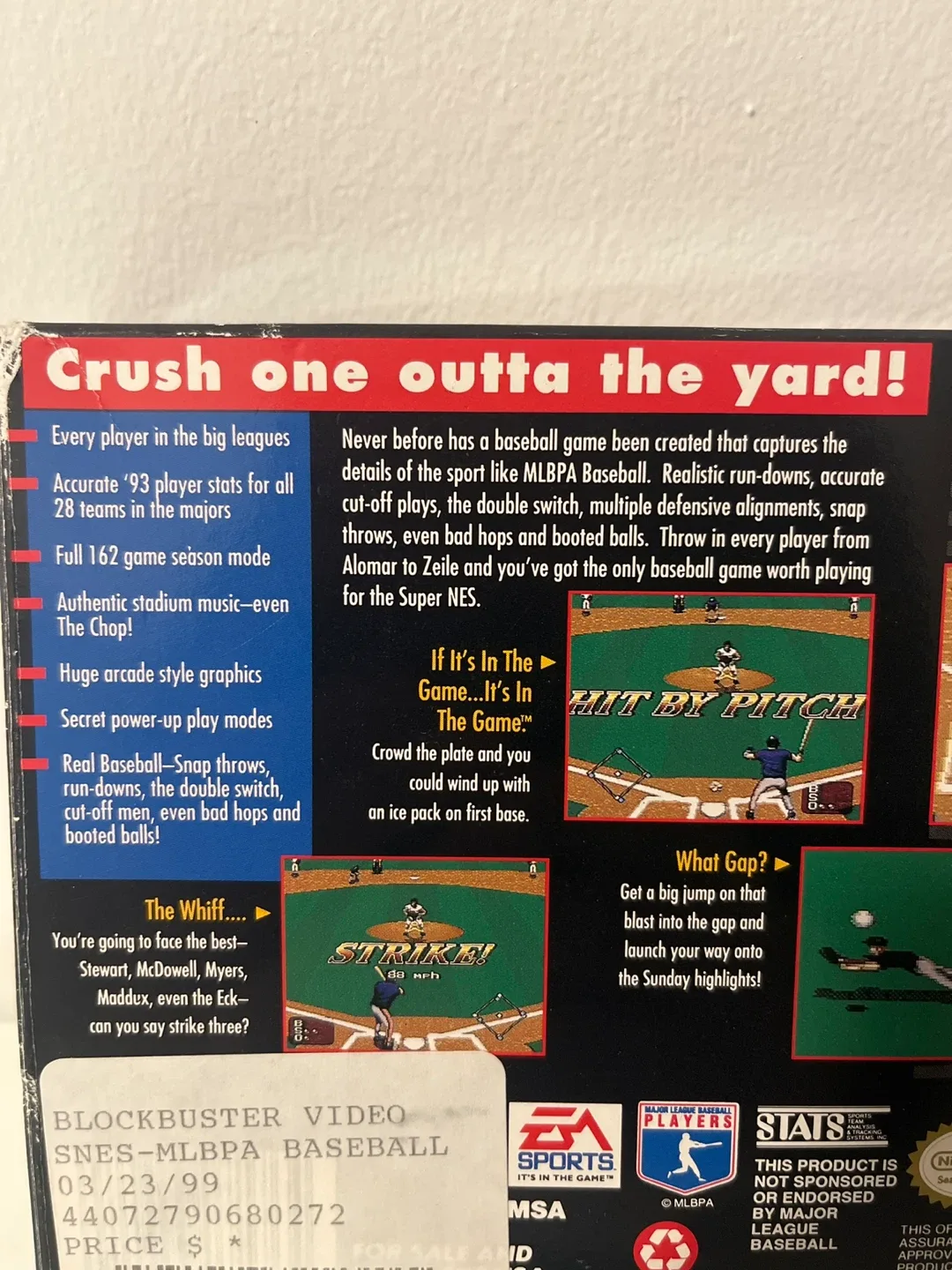 MLBPA Baseball Super Nintendo Game image indicator(4)