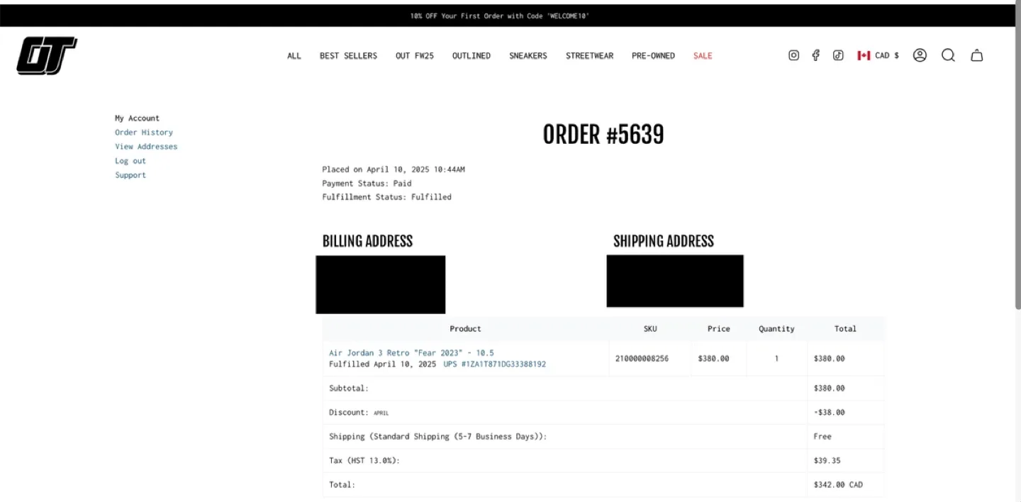 Air Jordan 3 Retro 'Fear Pack' Size 10.5 image indicator(6)