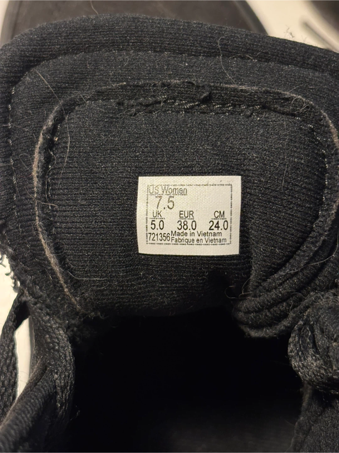 Vans Sk8-Hi Women's Size 7.5 Black - photo 2