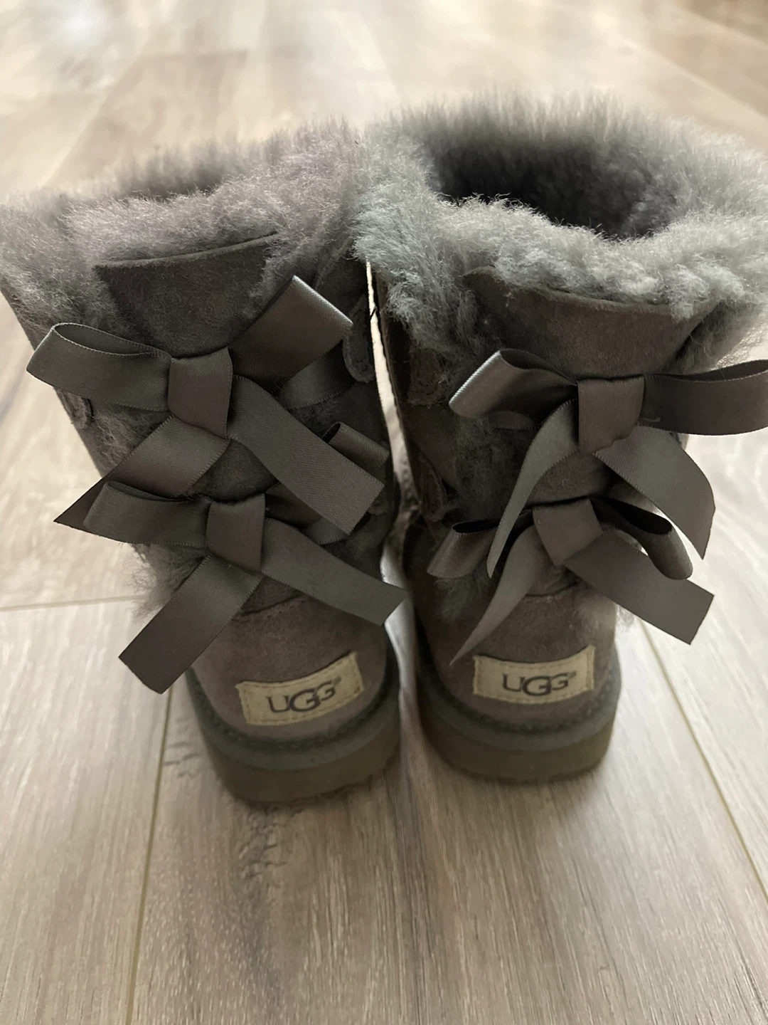 UGG Australia Gray Boots with Bows