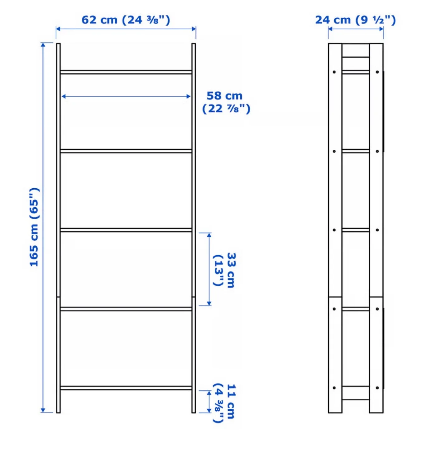 IKEA Shelf Unit - Black brown