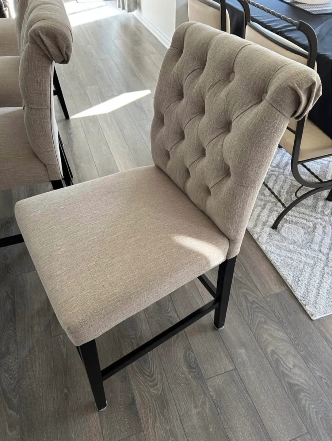 4 Bar Chairs - Beige