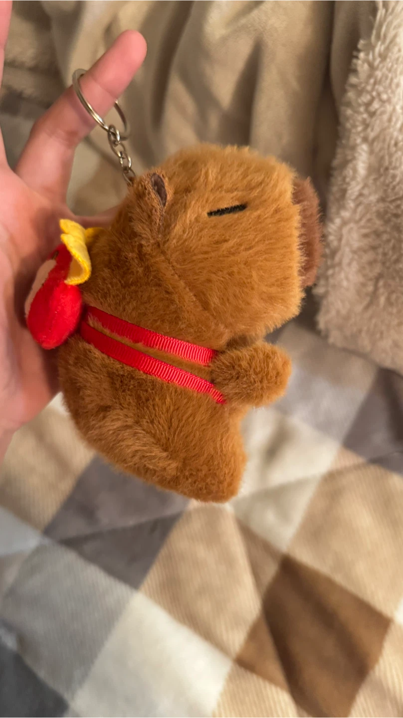 Capybara Plush Keychain