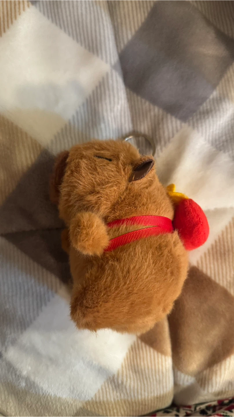 Capybara Plush Keychain - photo 3