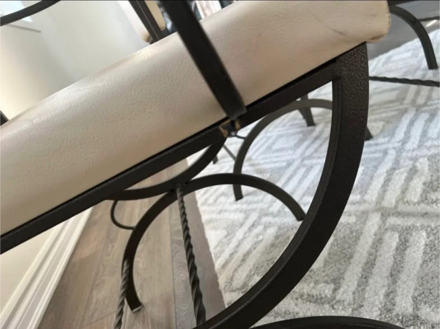 Glass Top Dining Table with 4 Chairs image indicator(5)