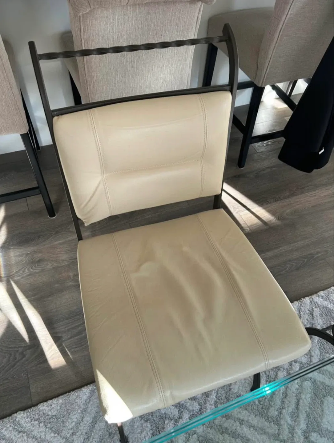 Glass Top Dining Table with 4 Chairs image indicator(2)