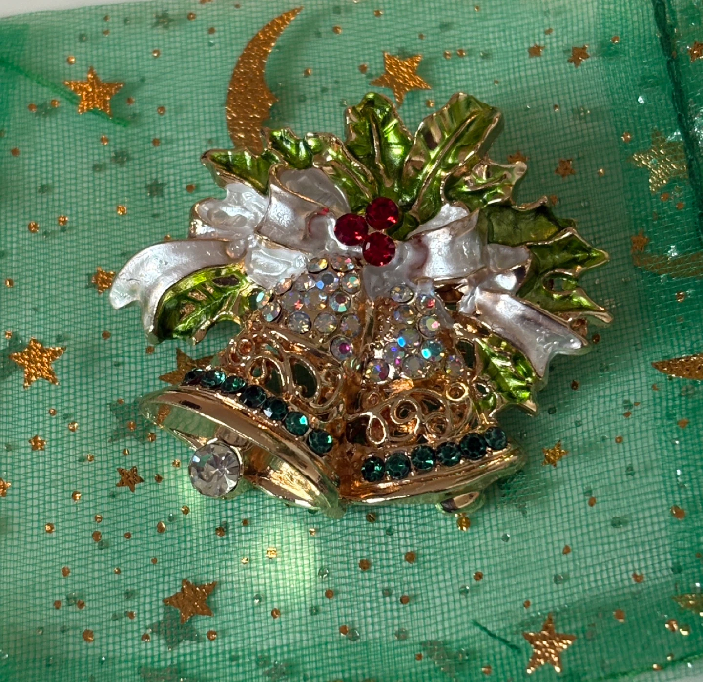 Beautiful Christmas Bell Brooch Pin! - photo 4